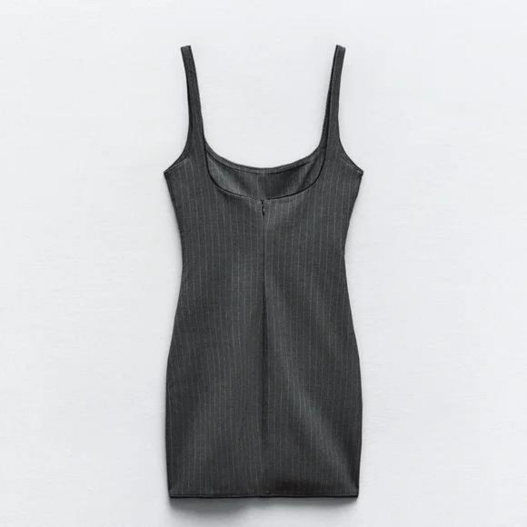 ZARA PINSTRIPE DRESS - Picture 4 of 5